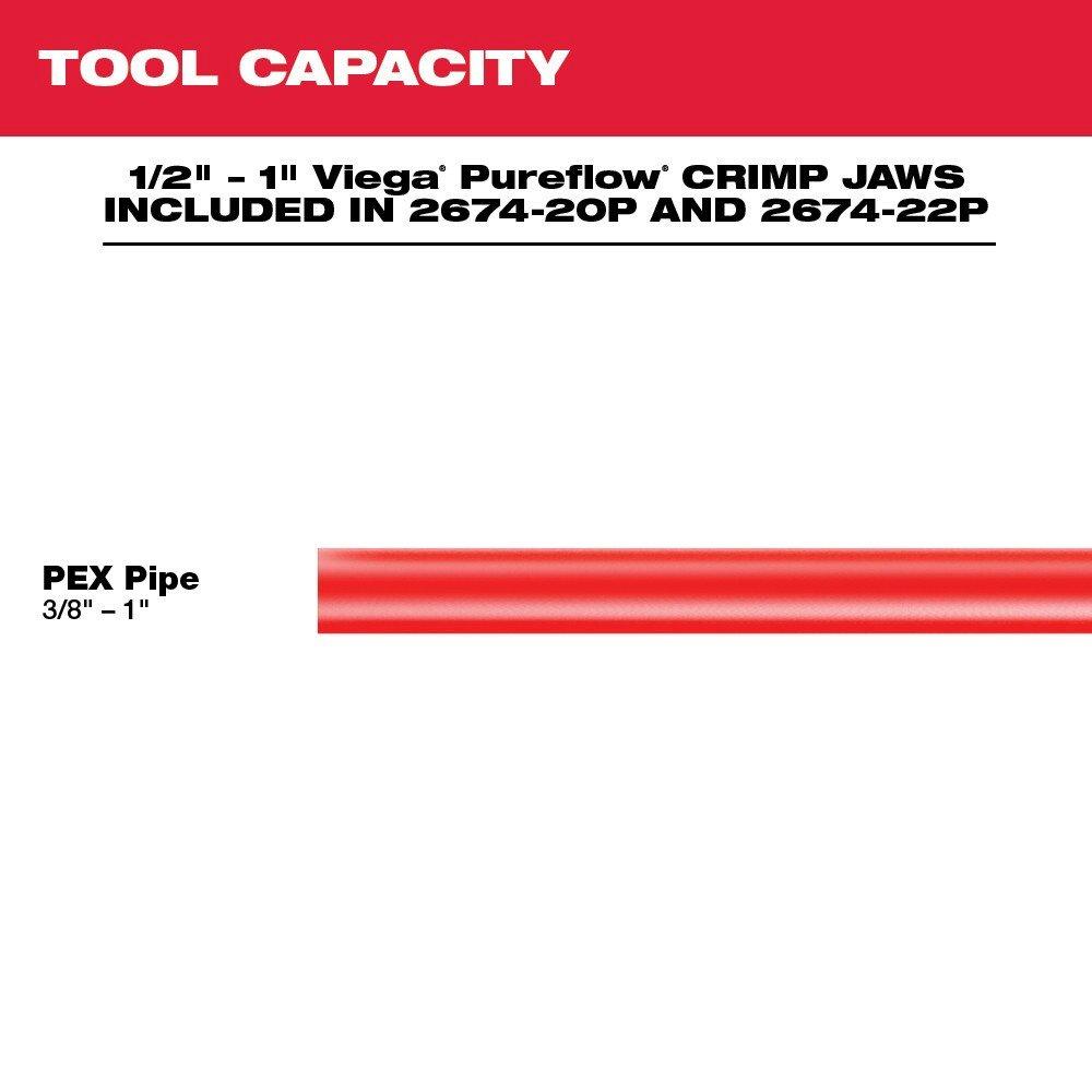 Milwaukee&reg; Red 1 in. Battery Press Tool Kit 