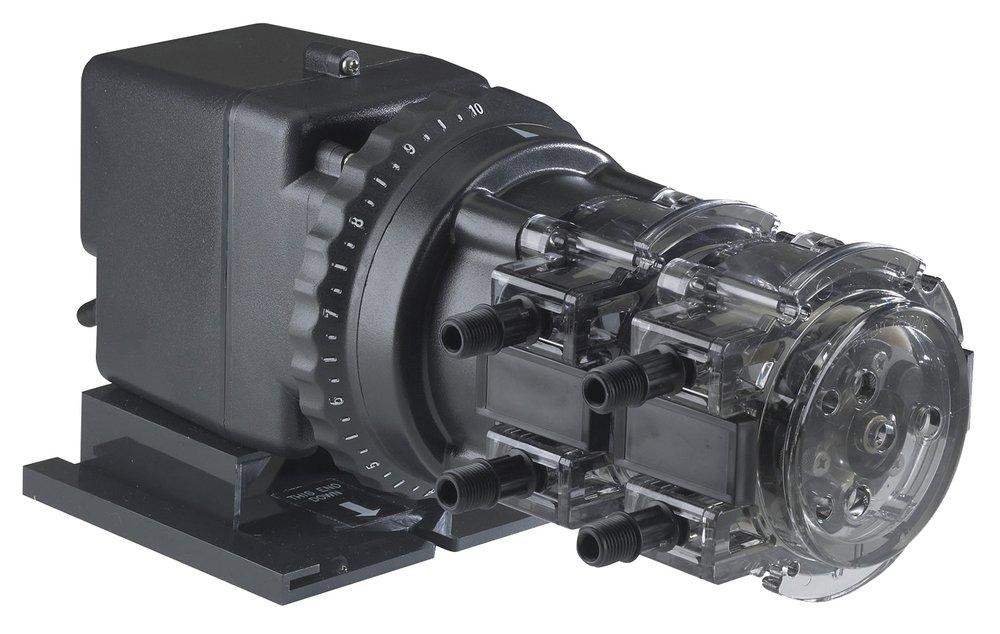 Stenner 3/8 in. 100 psi Polycarbonate, Polypropylene and Polyethylene Dual Adjustable Head Centrifugal Pump 