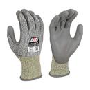 Radians Grey 13G Cut Level A2 Polyurethane Dipped Palm Work Gloves 