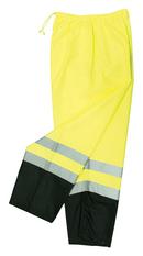 M/L Size Polyester and Elastic Safety Pant in Hi-Viz Green