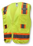 XL Size Polyester Safety Vest in Hi-Viz Green