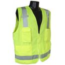 L Size Surveyor Safety Vest with 2-Tone in Hi-Viz Green