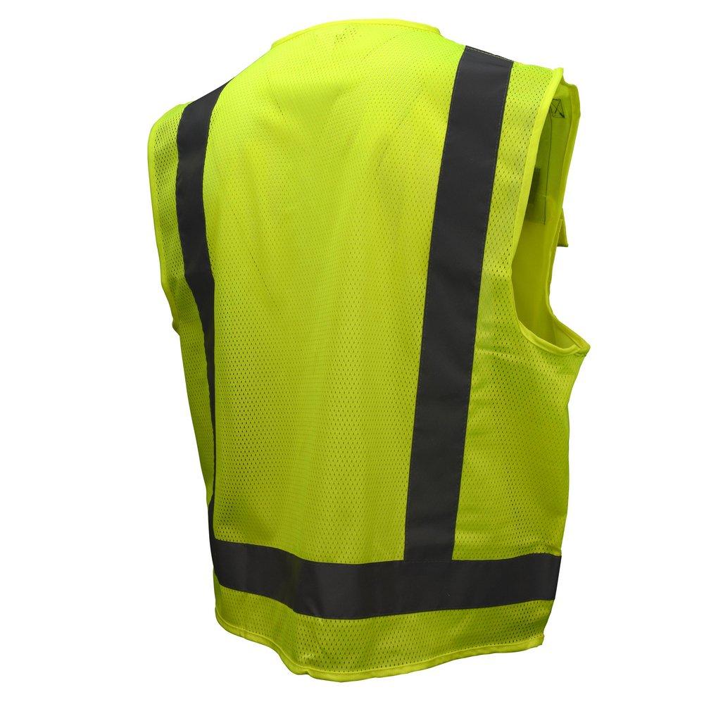 Radians Hi-Viz Green Surveyor Safety Vest with 2-Tone in Hi-Viz Green 