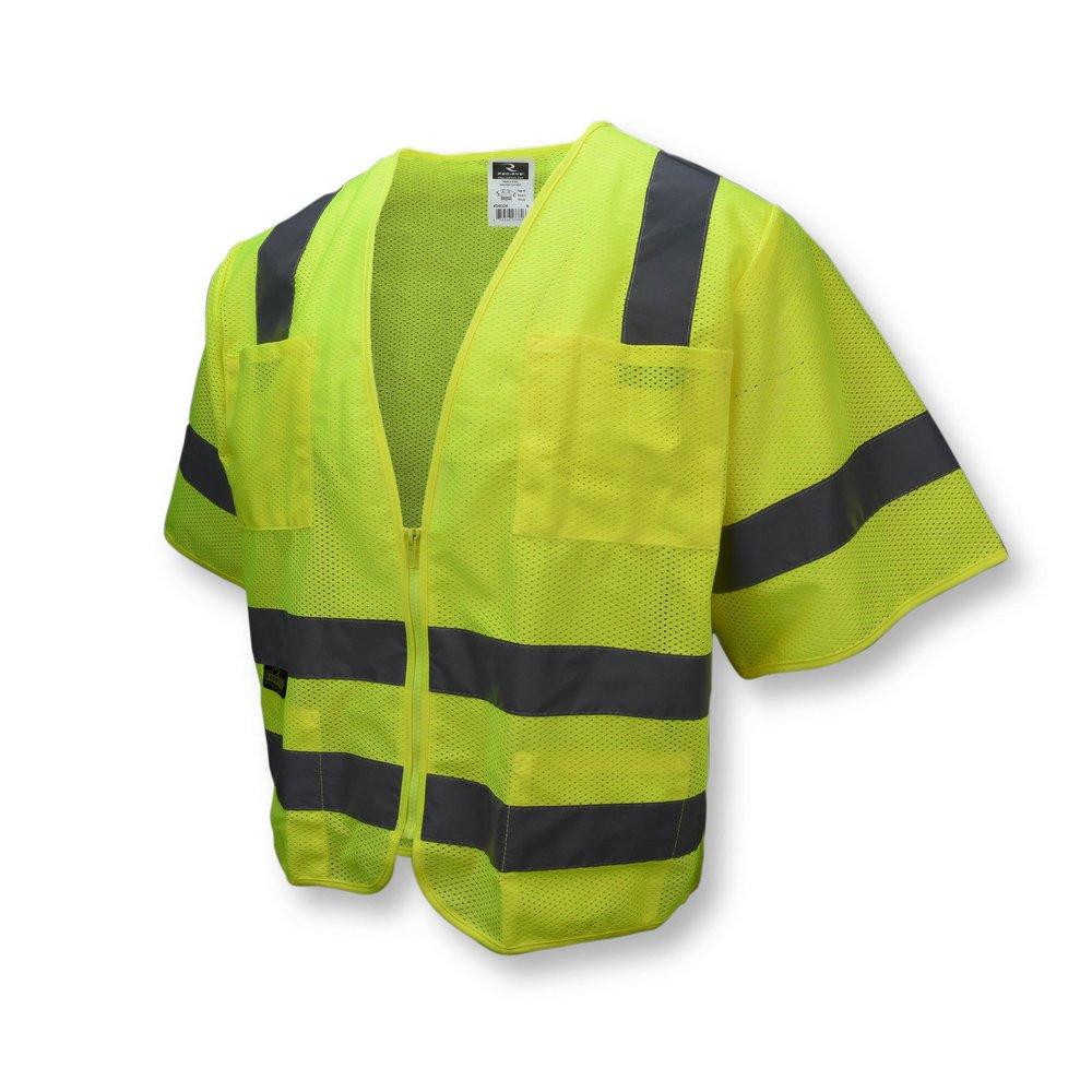 Radians Hi-Viz Green STD CL 3 VEST MESH ZIP GR 3XL 