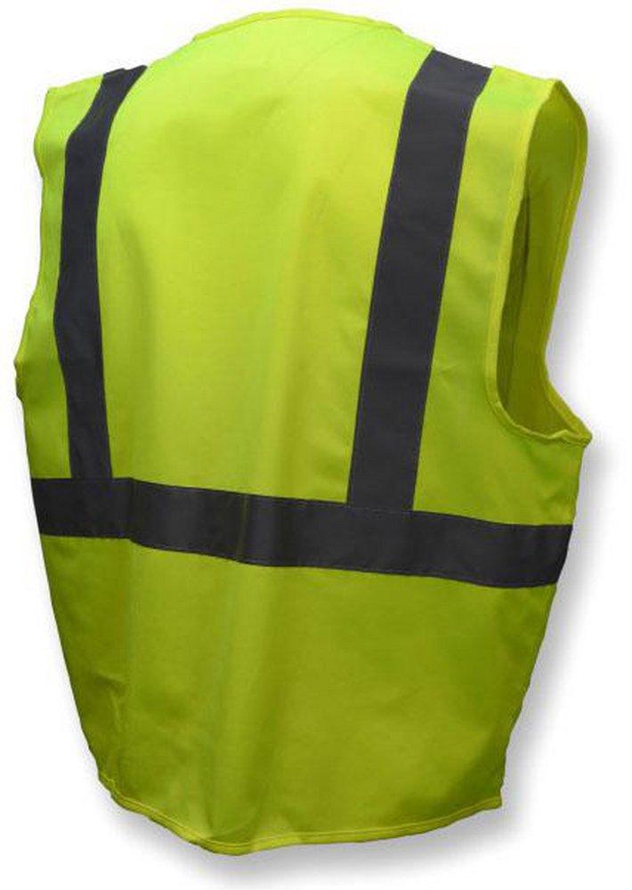 Radians Hi-Viz Green CL 2 VEST GRN SLD ZIP 5XL 