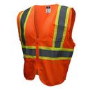 Size XL Polyester Mesh Reusable Safety Vest in Hi-Viz Green
