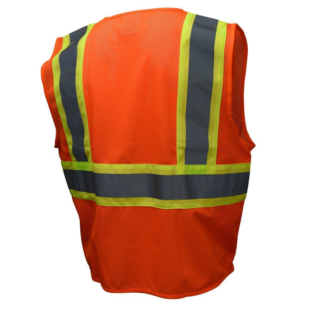 Radians Hi-Viz Green Polyester Mesh Reusable Safety Vest in Hi-Viz Green 