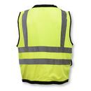 Radians Hi-Viz Orange Polyester Grommet Safety Vest with Zipper Closure in Hi-Viz Green 
