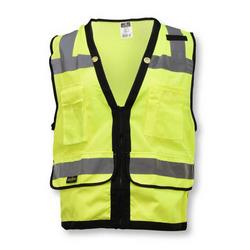 Size XL Surveyor Vest in Hi-Viz Green