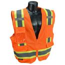 XXL Size Surveyor Safety Vest with 2-Tone in Hi-Viz Orange