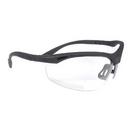 Nylon and Polycarbonate Bi-Focal Eyewear with Black Frame Diopter in Clear