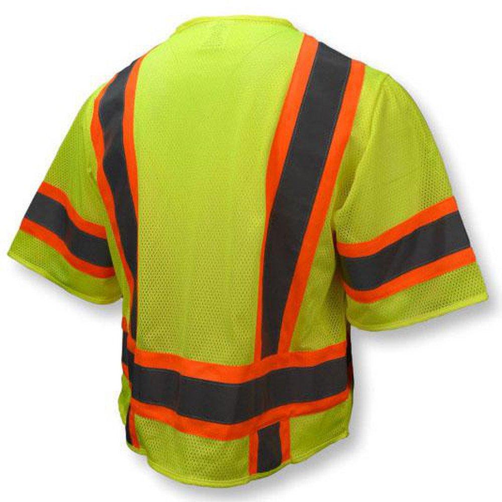 Radians Hi-Viz Green SFTY VEST CL 3 2-TN GR 5X 