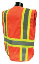 M/L Size Polyester Adjustable Safety Vest in Hi-Viz Orange