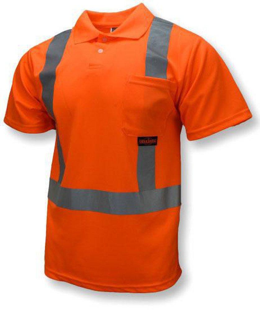 Radians Hi-Viz Orange Polyester Birdseye Mesh Moisture Wicking T-shirt in Hi-Viz Orange 