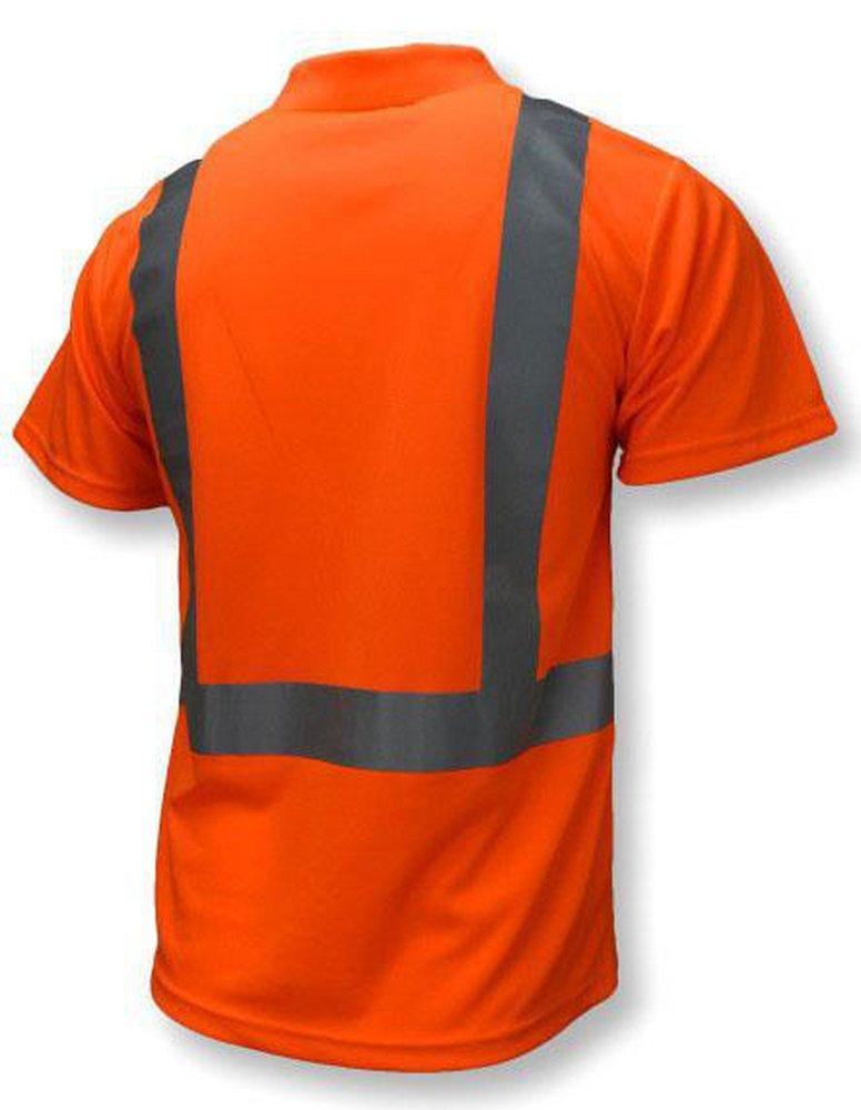 Radians Hi-Viz Orange Polyester Birdseye Mesh Moisture Wicking T-shirt in Hi-Viz Orange 