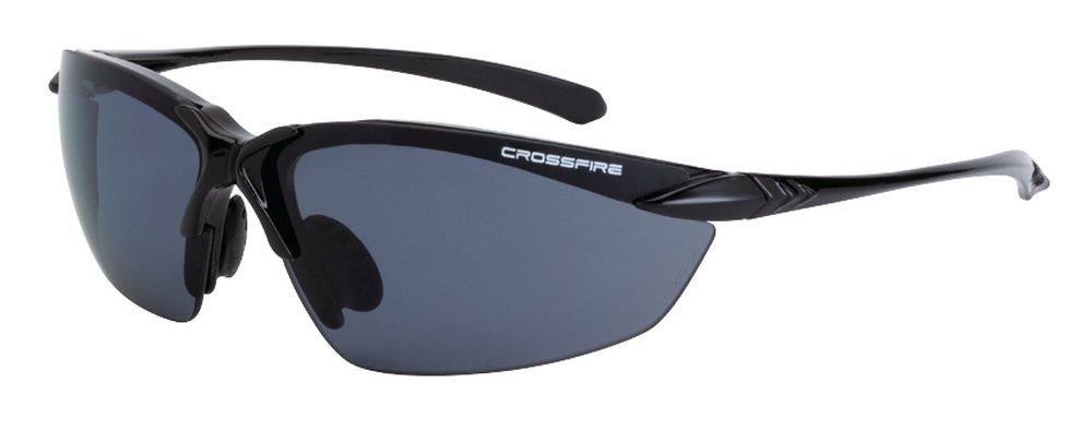 Radians Polycarbonate and Rubber Shiny Black Safety Glass 