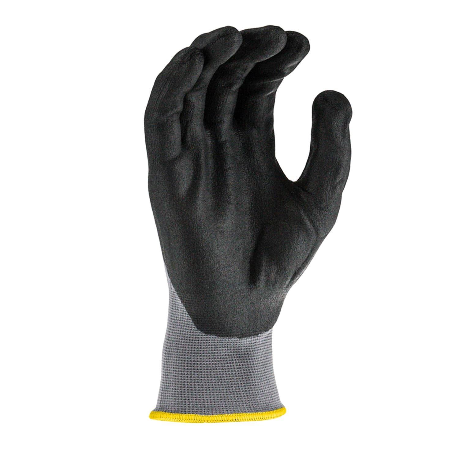 Radians Grey Size M Plastic Dipped Glove 