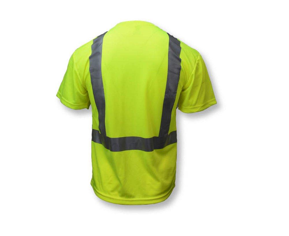 Radians Hi-Viz Green Polyester Birdseye Mesh Moisture Wicking T-shirt in Hi-Viz Green 