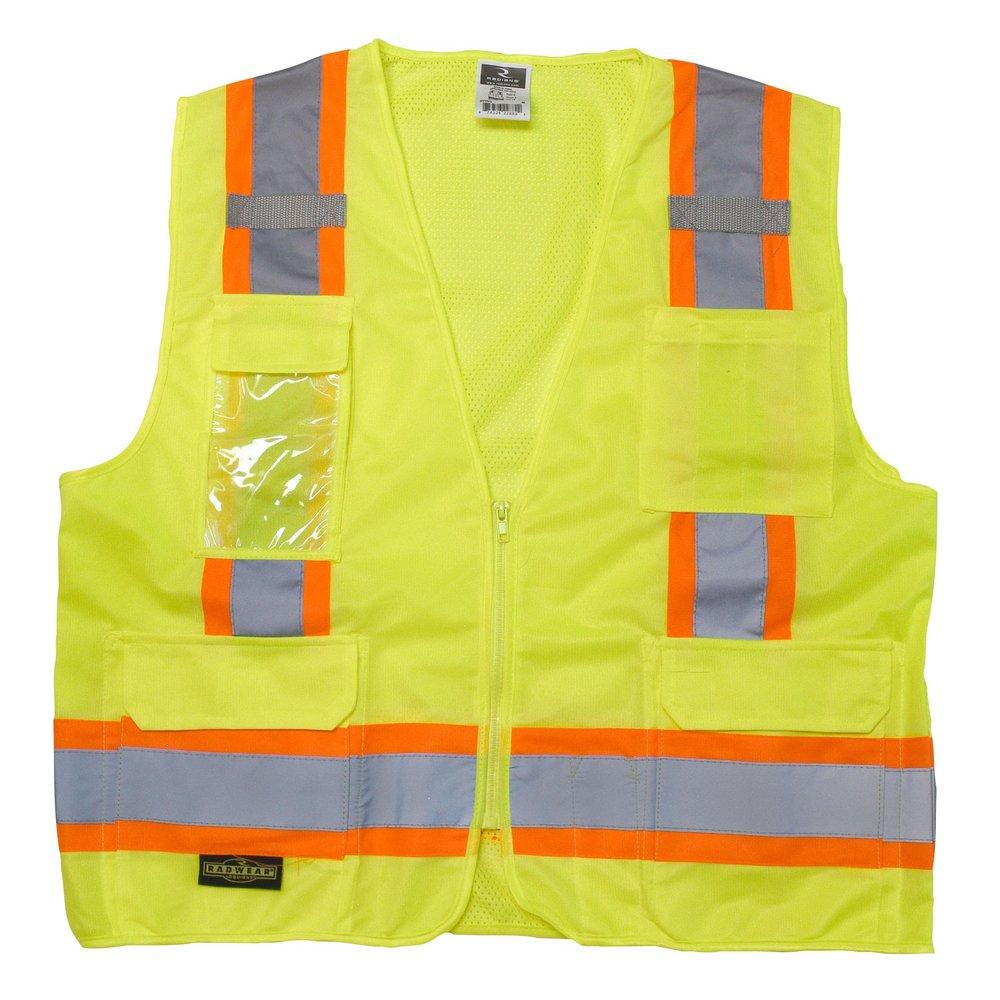 Radians Hi-Viz Green 2-Tone Surveyor Safety Vest 