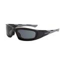 Crossfire Black Frame Foam Lined Polycarbonate Safety Glass with Anti-Fog Lens 
