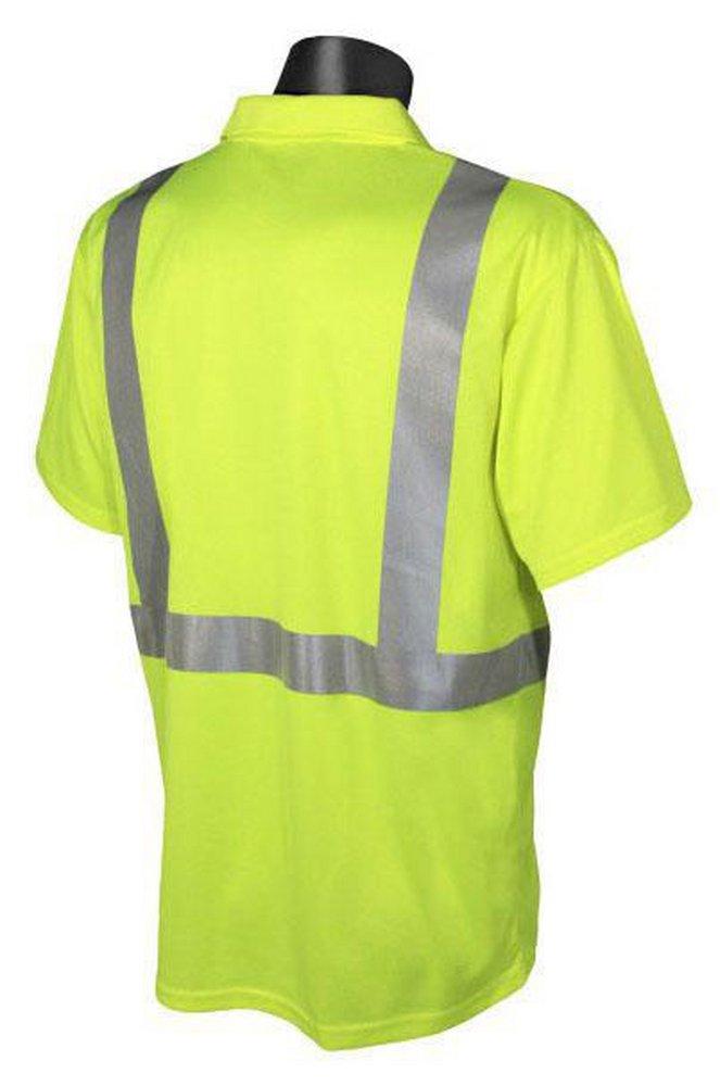 Radians Hi-Viz Green Polyester Birdseye Mesh Moisture Wicking T-shirt in Hi-Viz Green 