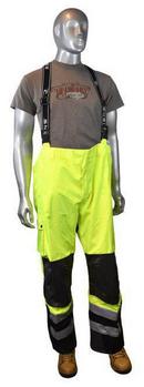Radians Hi-Viz Green Elastic Plastic Bib Pants in Hi-Viz Green 