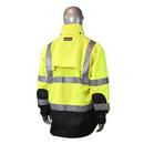 Radians Hi-Viz Green Plastic Rain Jacket in Hi-Viz Green 