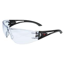 Size Regular Black Frame Safety Glass in Clear Lens