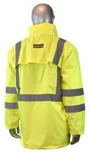 Radians Hi-Viz Green Reusable Plastic Rain Jacket in Hi-Viz Green 