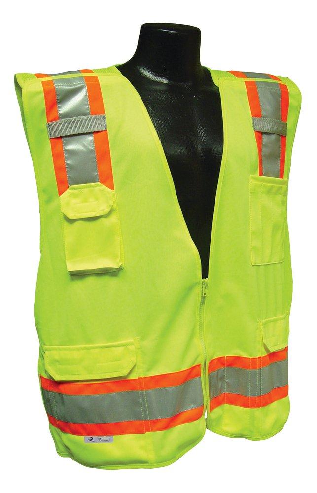 Radians Hi-Viz Green Polyester Safety Vest in Hi-Viz Green 