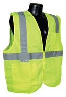 M Size Polyester Safety Vest in Hi-Viz Green