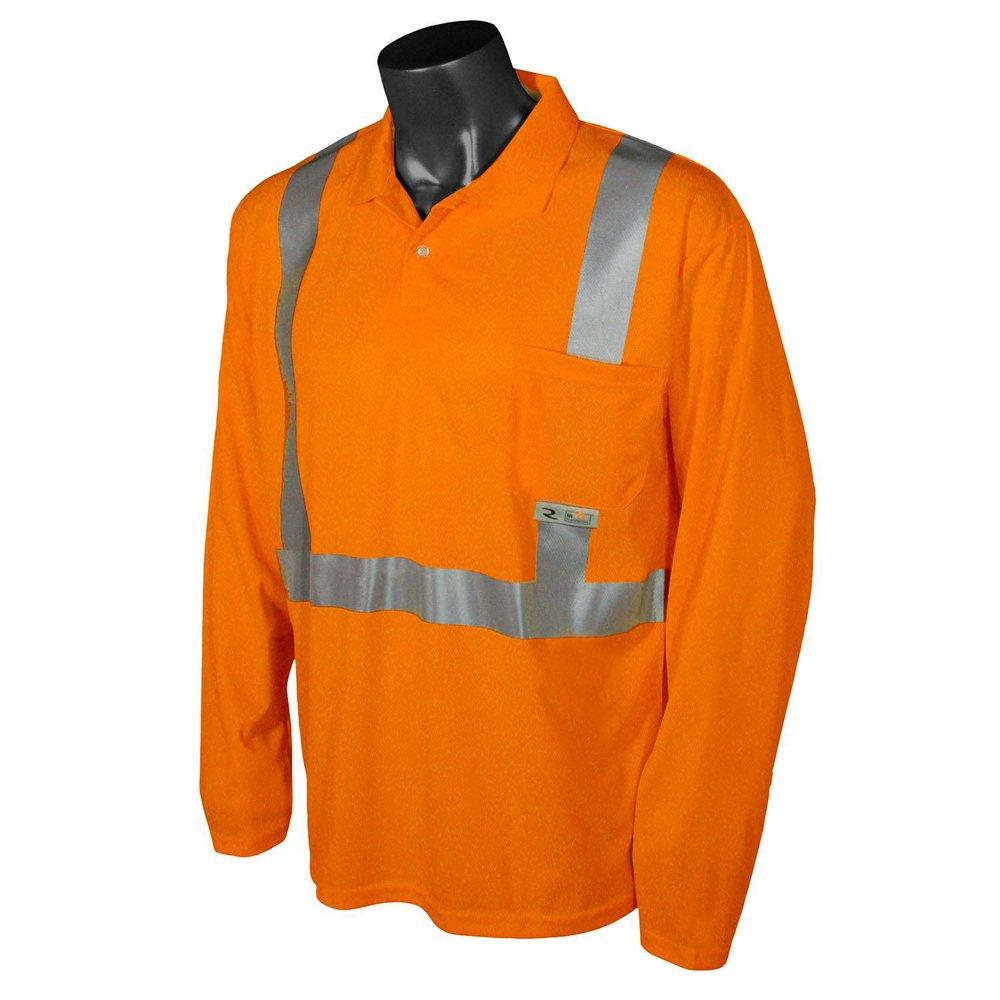 Radians Hi-Viz Orange CL2 LS POLO MST WICK ORG M 