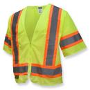 XXXXL Size Polyester Safety Vest in Hi-Viz Green