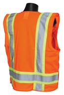 L Size Polyester Safety Vest in Hi-Viz Orange