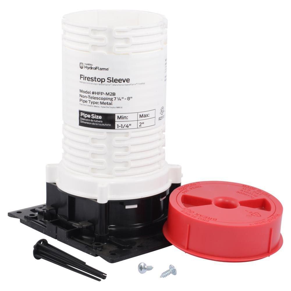 HoldRite&trade; White Polypropylene and Thermoplastic Elastomer Firestop Sleeve 