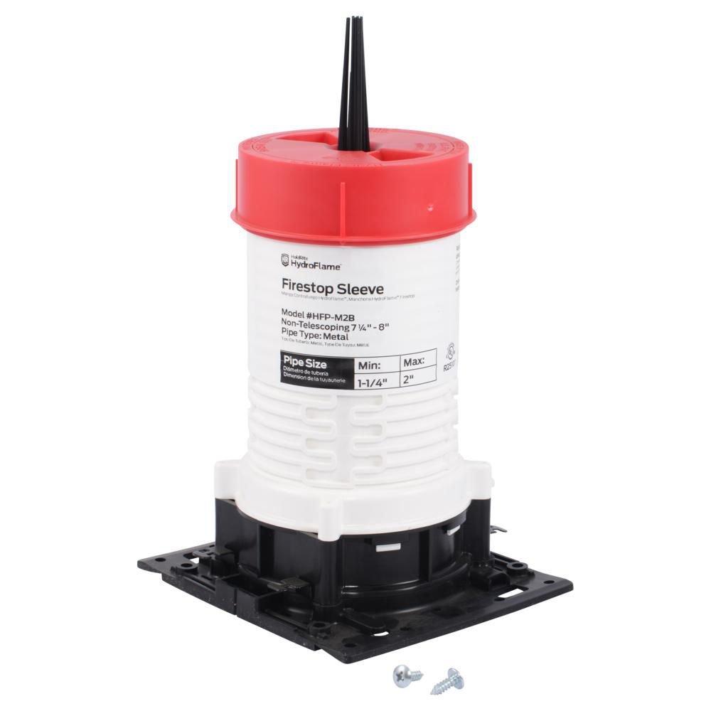 HoldRite&trade; White Polypropylene and Thermoplastic Elastomer Firestop Sleeve 