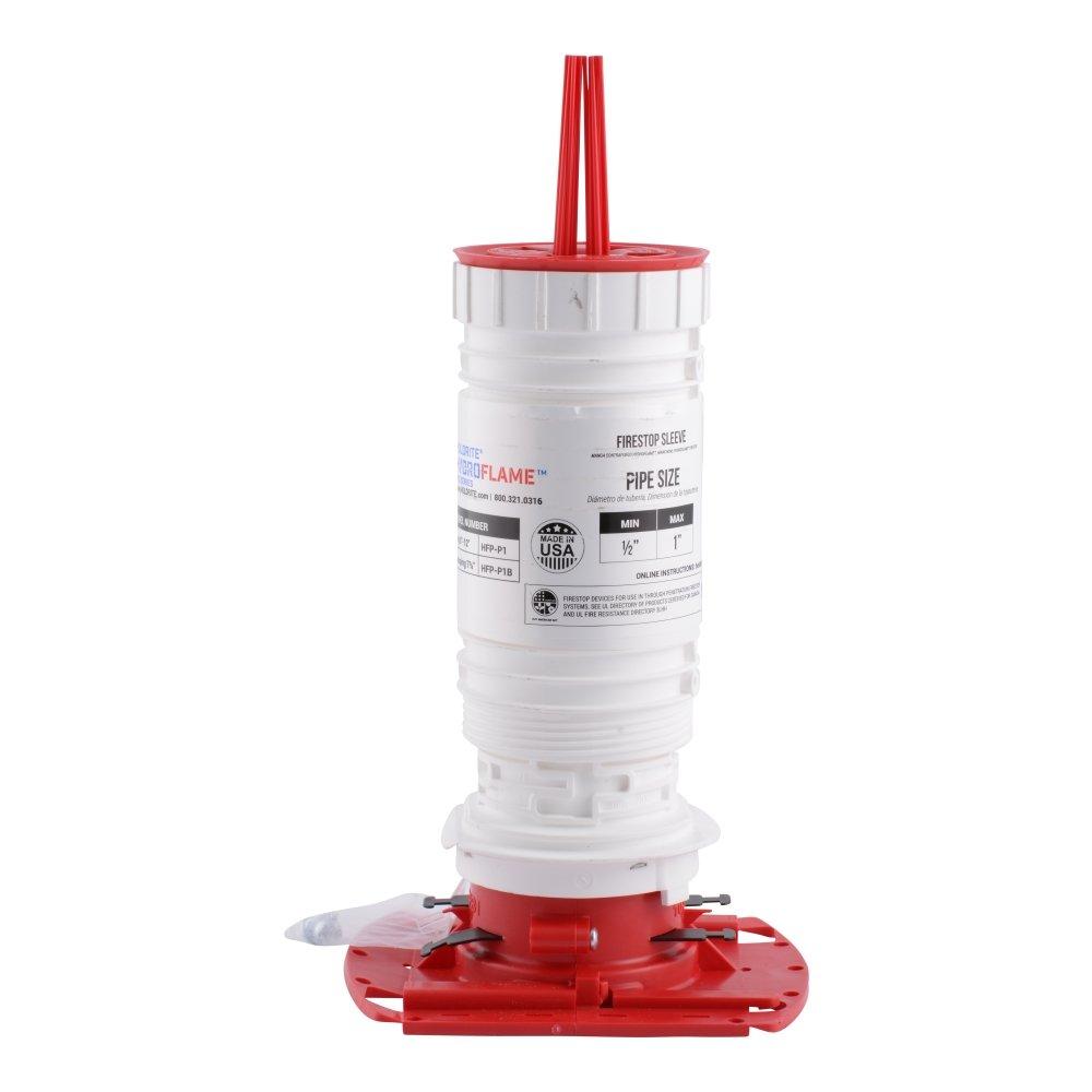 HoldRite™ White Firestop Non-Telescoping Deck Sleeve 