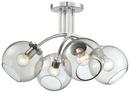 George Kovacs Polished Chrome 60W 4-Light Semi-Flushmount Ceiling Fixture 