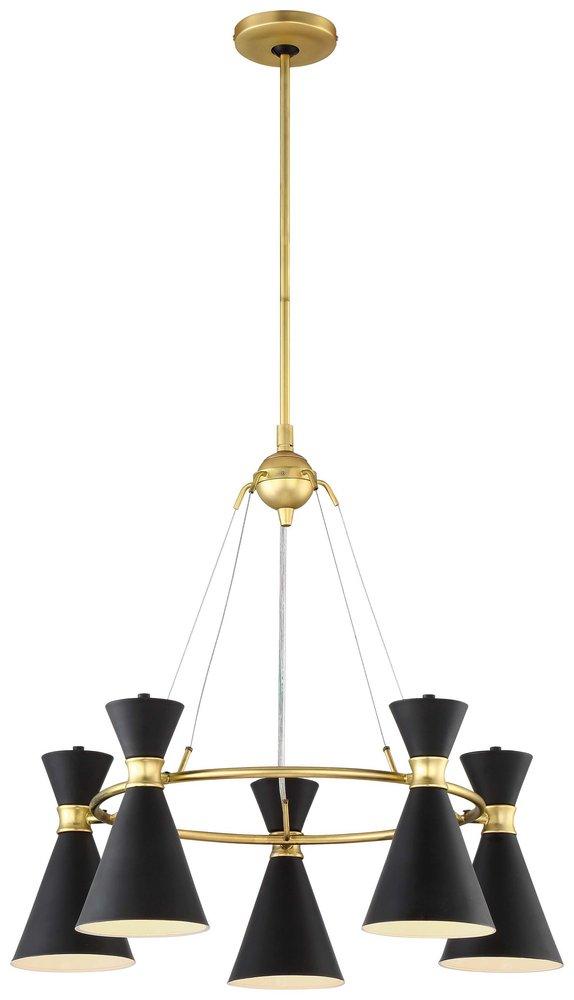 George Kovacs Honey Gold 5 Light 26 in. Chandelier 