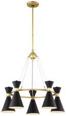 5 Light 26 in. Chandelier in Honey Gold