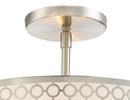 George Kovacs Brushed Nickel 3-Light Semi-Flushmount Ceiling Fixture 
