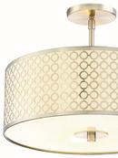George Kovacs Brushed Nickel 3-Light Semi-Flushmount Ceiling Fixture 