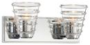 George Kovacs Polished Chrome 100W 2-Light Medium E-26 Incandescent Vanity Fixture 