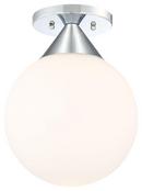 George Kovacs Polished Chrome 60W 1-Light Medium E-27 Flush Mount Ceiling Fixture 