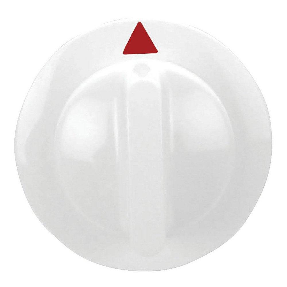 Exact Replacement Parts White/Red Plastic Dryer Timer Knob 