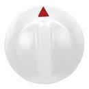 Exact Replacement Parts White/Red Plastic Dryer Timer Knob 