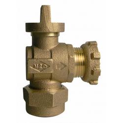 3/4 x 5/8 x 1 in. Q CTS Compression x Yoke Star Nut Reducing Water Service Brass Angle Yoke Stop