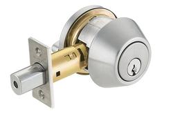 Heavy Duty Single Cylinder Deadbolt in Satin Chromium Plated