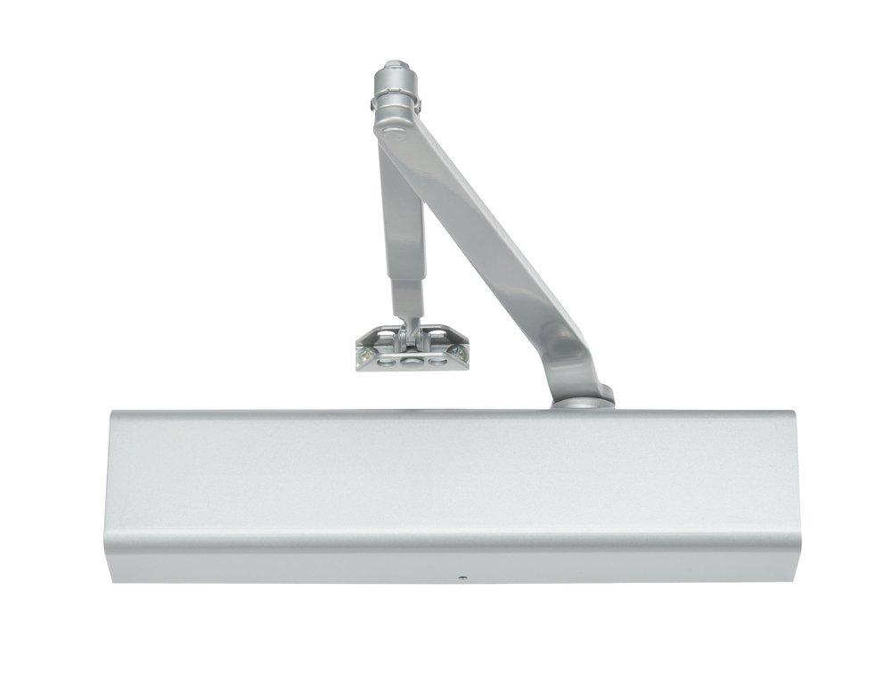 Norton Door Controls Aluminum 8500 Series Door Closer, Cast Aluminum Body, Adjustable Size 1-6, Full Cover Tri-Styled Pack by Norton Door Controls 