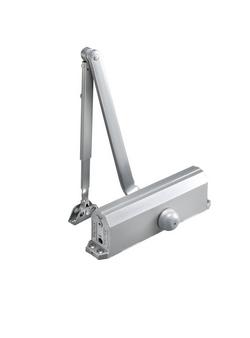 1600 Series Door Closer, Cast Aluminum Body, Size 4, Aluminum Finish
